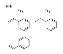 azane,1,2-bis(ethenyl)benzene,1-ethenyl-2-ethylbenzene,styrene结构式