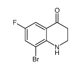 8-bromo-6-fluoro-2,3-dihydroquinolin-4(1H)-one结构式