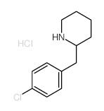 2-[(4-chlorophenyl)methyl]piperidine结构式