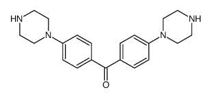 bis(4-piperazin-1-ylphenyl)methanone Structure