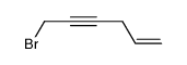 hex-5-en-2-ynyl bromide Structure