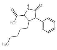 5-oxo-3-pentyl-4-phenyl-pyrrolidine-2-carboxylic acid Structure