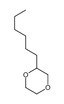 2-hexyl-1,4-dioxane Structure