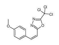 2-[2-(4-methoxyphenyl)ethenyl]-5-(trichloromethyl)-1,3,4-oxadiazole Structure