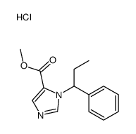 methyl 3-(1-phenylpropyl)imidazole-4-carboxylate,hydrochloride结构式