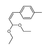 (Z)-3,3-Diethoxy-1-(4-methylphenyl)-1-propen Structure