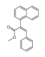 methyl 2-(naphthalen-1-yl)-3-phenylacrylate结构式