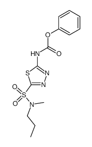 [5-(methyl-propyl-sulfamoyl)-[1,3,4]thiadiazol-2-yl]-carbamic acid phenyl ester结构式