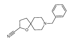 8-benzyl-1-oxa-8-azaspiro[4.5]decane-2-carbonitrile结构式