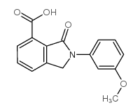 2-(3-METHOXYPHENYL)-3-OXOISOINDOLINE-4-CARBOXYLIC ACID Structure