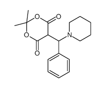 2,2-dimethyl-5-[phenyl(piperidin-1-yl)methyl]-1,3-dioxane-4,6-dione结构式