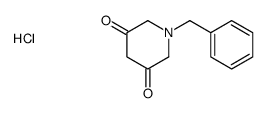1-benzylpiperidine-3,5-dione,hydrochloride结构式