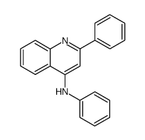 N-(2-phenyl-4-quinolyl)aniline Structure