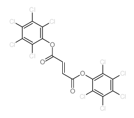 bis(2,3,4,5,6-pentachlorophenyl) but-2-enedioate Structure