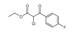 2-chloro-3-(4-fluorophenyl)-3-oxopropanoic acid结构式