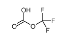 Trifluoromethyl hydrogen carbonate Structure