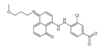 8-[(2-chloro-4-nitrophenyl)azo]-5-[(3-methoxypropyl)amino]-1-naphthol结构式
