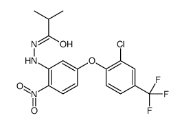 N'-[5-[2-chloro-4-(trifluoromethyl)phenoxy]-2-nitrophenyl]-2-methylpropanehydrazide结构式