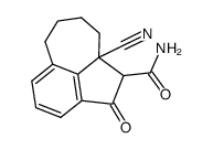 6,7,8,9-tetrahydro-9a-cyano-2-oxo-1H-benz[cd]azulene-1-(2H)carboxamide Structure