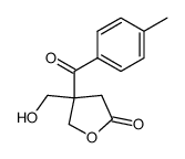 4-(hydroxymethyl)-4-(4-methylbenzoyl)dihydrofuran-2(3H)-one Structure