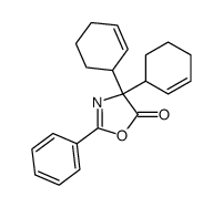 4,4-Di(2-cyclohexen-1-yl)-2-phenyl-2-oxazolin-5-on结构式