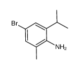 4-溴-2-异丙基-6-甲基苯胺结构式