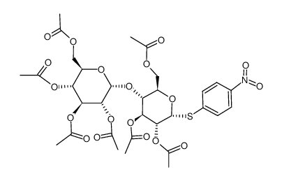 4-NITROPHENYL HEPTA-O-ACETYL-1-THIO-BETA结构式