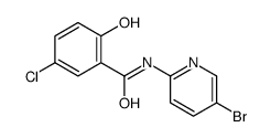 N-(5-bromopyridin-2-yl)-5-chloro-2-hydroxybenzamide Structure