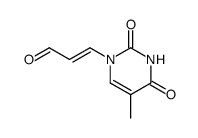 trans-1-(3-Oxoprop-1-enyl)thymine结构式