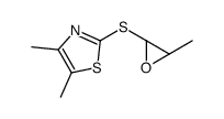 Thiazole, 2-[(1,2-epoxypropyl)thio]-4,5-dimethyl-, trans- (8CI) structure