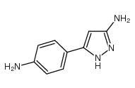 3-amino-5-(p-aminophenyl)-pyrazole Structure