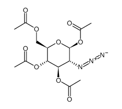 1,3,4,6-Tetra-O-acetyl-2-azido-2-deoxy-β-D-glucopyranose Structure