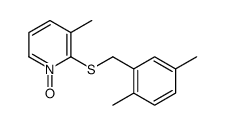 2-[(2,5-dimethylphenyl)methylsulfanyl]-3-methyl-1-oxidopyridin-1-ium Structure