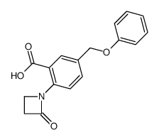 2-(2-oxoazetidin-1-yl)-5-(phenoxymethyl)benzoic acid结构式