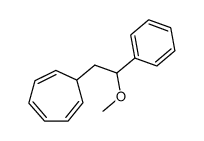 7-(2-methoxy-2-phenylethyl)cyclohepta-1,3,5-triene结构式
