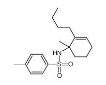 N-(2-butyl-1-methylcyclohex-2-en-1-yl)-4-methylbenzenesulfonamide Structure
