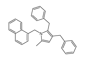 2,3-dibenzyl-5-methyl-1-(naphthalen-1-ylmethyl)pyrrole Structure