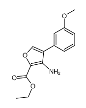ethyl 3-amino-4-(3-methoxyphenyl)furan-2-carboxylate结构式