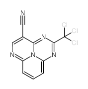 2-Trichloromethyl-4-cyano-1,3,6,9b-tetraazaphenalene Structure