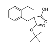 3,4-dihydro-1H-naphthalene-2,2-dicarboxylic acid tert-butyl ester Structure