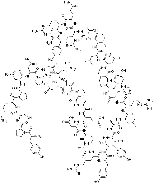 Neuropeptide Y, Porcine structure