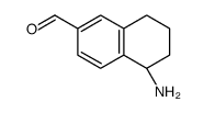 2-Naphthalenecarboxaldehyde,5-amino-5,6,7,8-tetrahydro-,(5R)-(9CI) Structure