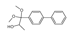 2-Hydroxy-4'-phenylpropiophenone dimethylacetal结构式