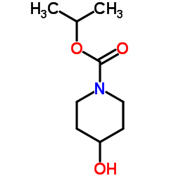 Isopropyl 4-Hydroxypiperidine-1-carboxylate Structure