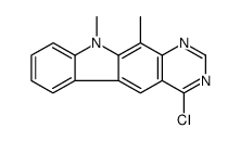 4-chloro-10,11-dimethylpyrimido[4,5-b]carbazole结构式