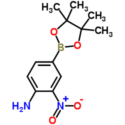 4-氨基-3-硝基苯硼酸频那醇酯结构式