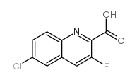 6-Chloro-3-Fluoroquinoline-2-carboxylic acid结构式