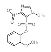 5-(2-methoxyphenoxy)sulfonyl-1-methyl-4-nitro-imidazole结构式