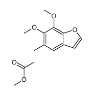 3-(6,7-dimethoxy-benzofuran-5-yl)-acrylic acid methyl ester Structure