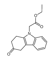 ethyl (3-oxo-1,2,3,4-tetrahydrocarbazol-9-yl)acetate结构式